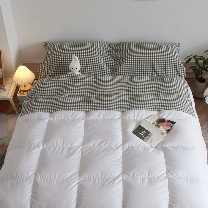 91家纺网 家纺一手货源 找家纺 猪先生2025新款全棉水洗棉旅行隔脏睡袋 绿小格