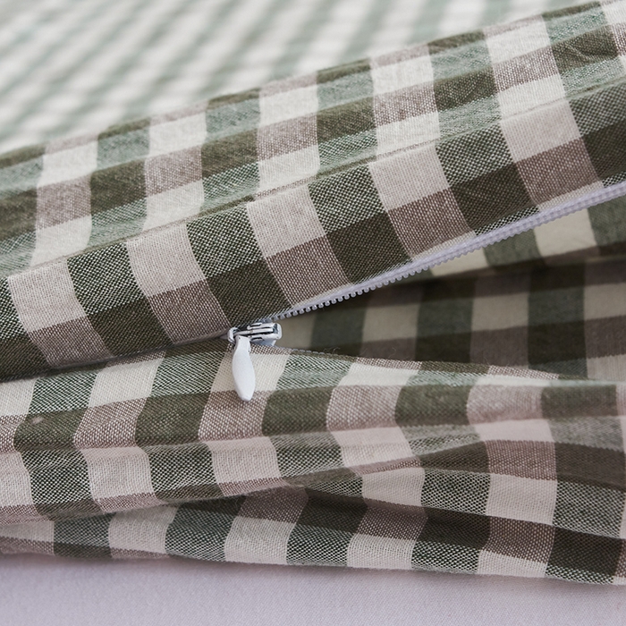 91家纺网 家纺一手货源 找家纺 猪先生2025新款全棉水洗棉旅行隔脏睡袋 绿小格