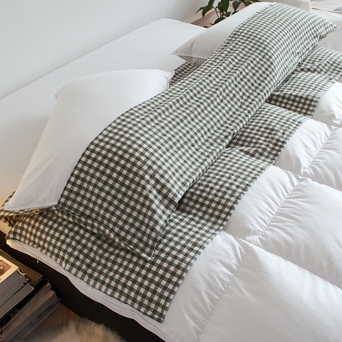 91家纺网 家纺一手货源 找家纺 猪先生2025新款全棉水洗棉旅行隔脏睡袋 绿小格