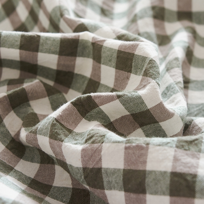 91家纺网 家纺一手货源 找家纺 猪先生2025新款全棉水洗棉旅行隔脏睡袋 绿小格