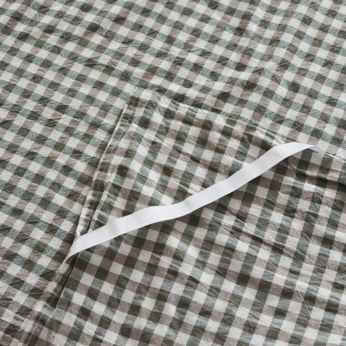 91家纺网 家纺一手货源 找家纺 猪先生2025新款全棉水洗棉旅行隔脏睡袋 绿小格