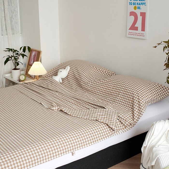 91家纺网 家纺一手货源 找家纺 猪先生2025新款全棉水洗棉旅行隔脏睡袋 米小格