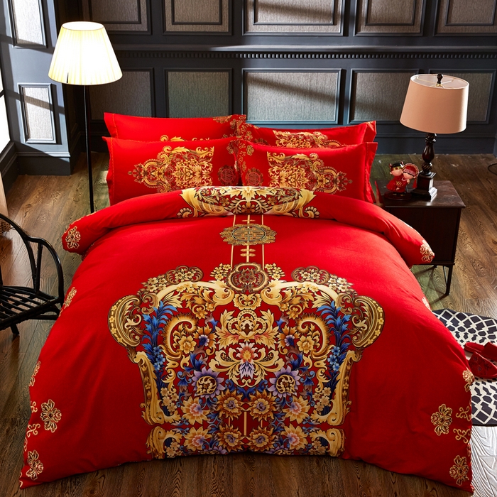 （总）威克凯丽 2024新款全棉生态磨毛四件套 二