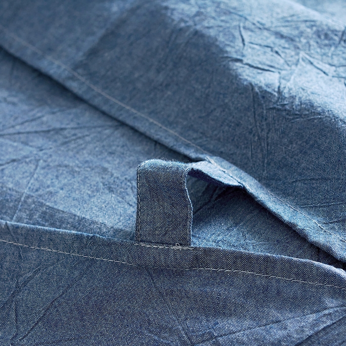 91家纺网 家纺一手货源 找家纺 猪先生2025新款全棉水洗棉旅行隔脏睡袋 牛仔蓝