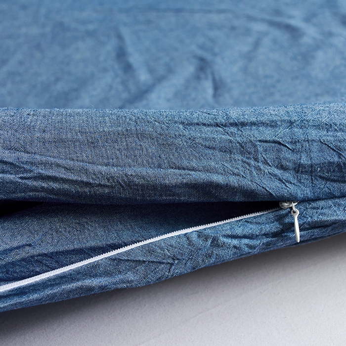 91家纺网 家纺一手货源 找家纺 猪先生2025新款全棉水洗棉旅行隔脏睡袋 牛仔蓝