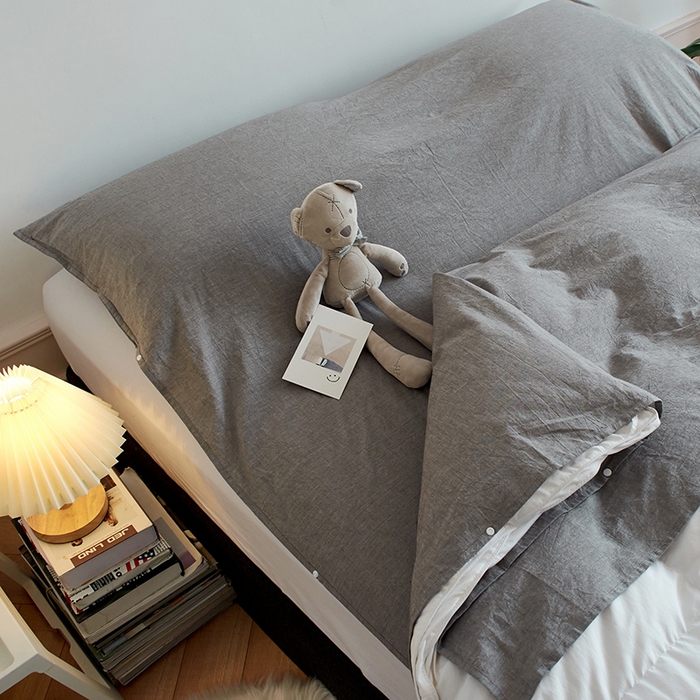 91家纺网 家纺一手货源 找家纺 猪先生2025新款全棉水洗棉旅行隔脏睡袋 浅灰