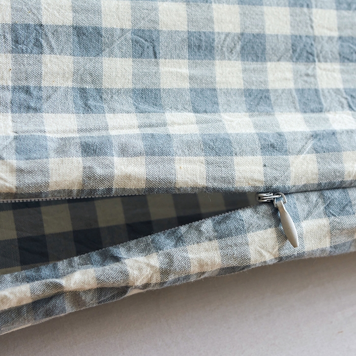 91家纺网 家纺一手货源 找家纺 猪先生2025新款全棉水洗棉旅行隔脏睡袋 天蓝小格