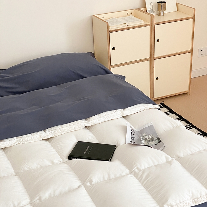 91家纺网 家纺一手货源 找家纺 猪先生2025新款全棉水洗棉旅行隔脏睡袋 藏青