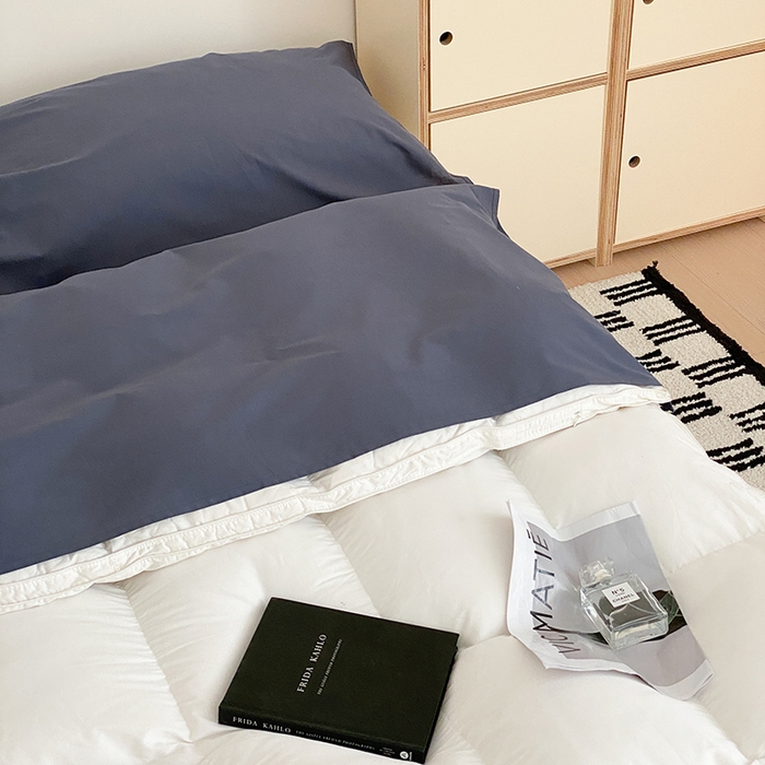 91家纺网 家纺一手货源 找家纺 猪先生2025新款全棉水洗棉旅行隔脏睡袋 藏青