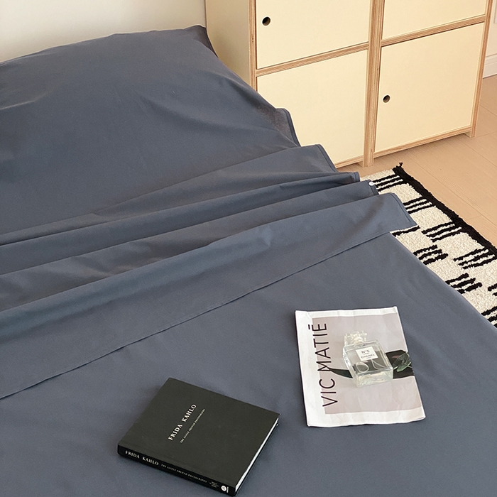 91家纺网 家纺一手货源 找家纺 猪先生2025新款全棉水洗棉旅行隔脏睡袋 藏青