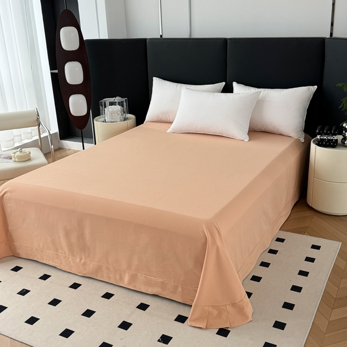 艾迪尚家纺 2025新款云感超柔全棉磨毛印花单品床单系列 芳菲-黄