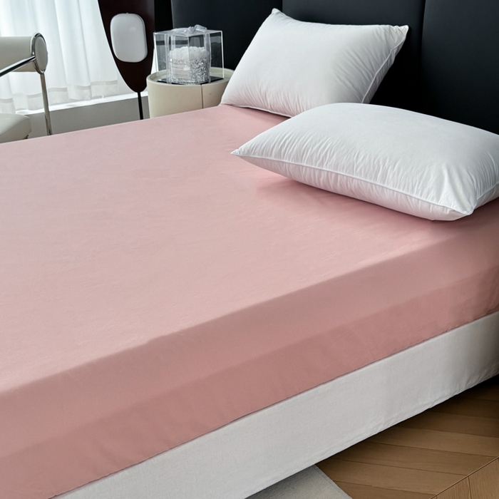 91家纺网 家纺一手货源 找家纺 艾迪尚家纺 2025新款云感超柔全棉磨毛印花单品床单系列 夕月-粉