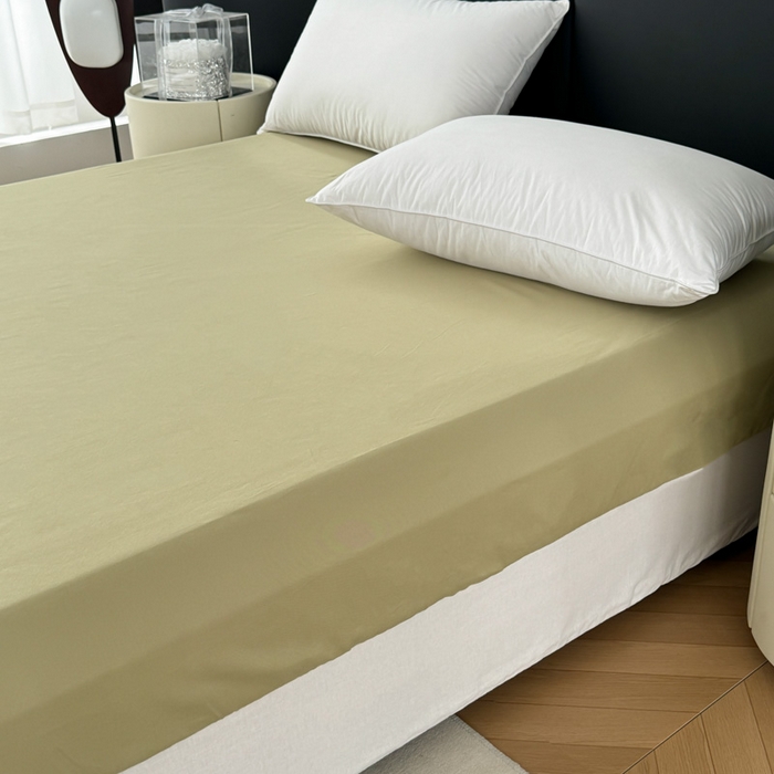 91家纺网 家纺一手货源 找家纺 艾迪尚家纺 2025新款云感超柔全棉磨毛印花单品床笠系列 碧瑶-绿