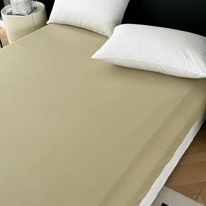 91家纺网 家纺一手货源 找家纺 艾迪尚家纺 2025新款云感超柔全棉磨毛印花单品床笠系列 碧瑶-绿