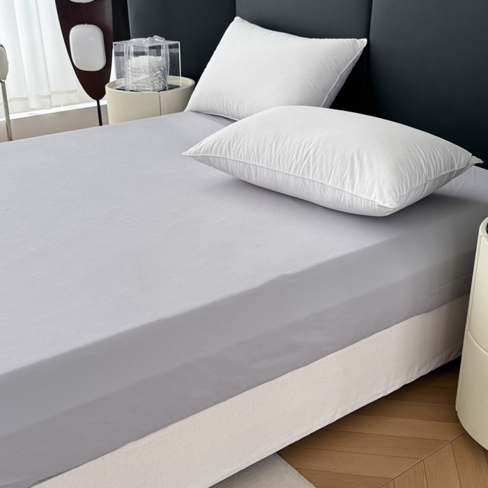 91家纺网 家纺一手货源 找家纺 艾迪尚家纺 2025新款云感超柔全棉磨毛印花单品床笠系列 夕月-灰