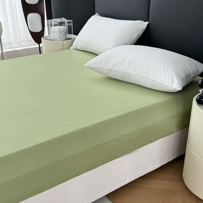 91家纺网 家纺一手货源 找家纺 艾迪尚家纺 2025新款云感超柔全棉磨毛印花单品床笠系列 芳菲-绿