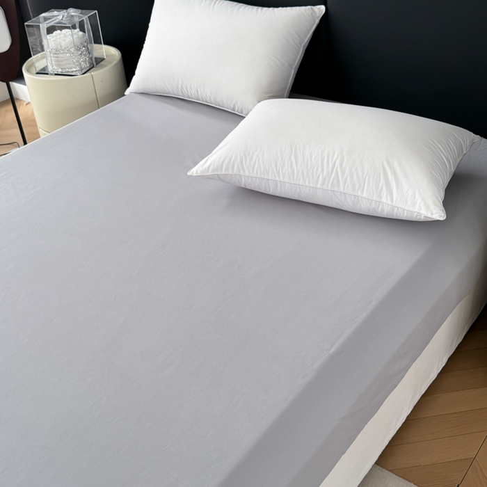 91家纺网 家纺一手货源 找家纺 艾迪尚家纺 2025新款云感超柔全棉磨毛印花单品床笠系列 芳菲-灰