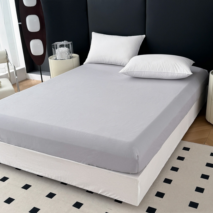 91家纺网 家纺一手货源 找家纺 艾迪尚家纺 2025新款云感超柔全棉磨毛印花单品床笠系列 芳菲-灰