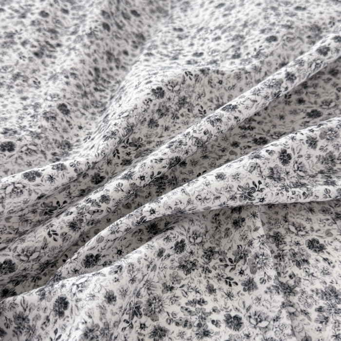 91家纺网 家纺一手货源 找家纺 艾迪尚家纺 2025新款云感超柔全棉磨毛印花单品被套系列 芳菲-灰