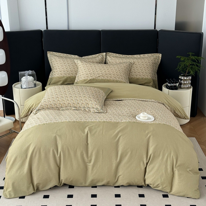 91家纺网 家纺一手货源 找家纺 艾迪尚家纺 2025新款云感超柔全棉磨毛印花单品枕套系列 碧瑶-绿