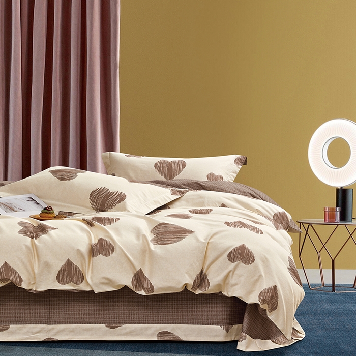 威克凯丽 2024新款全棉生态磨毛四件套 心语