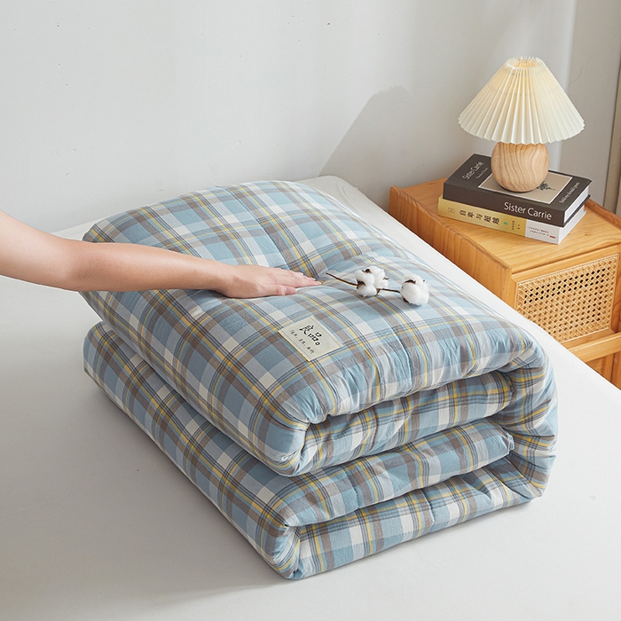 91家纺网 家纺一手货源 找家纺 梦初语2025新款棉花被新疆棉花被棉絮春秋被冬被学生单人宿舍棉被褥被子被芯四季  绅士格