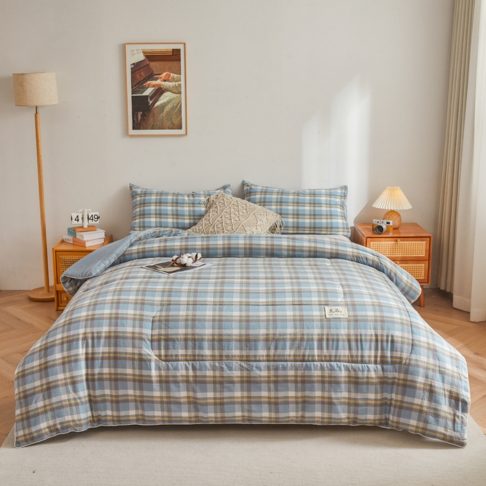 91家纺网 家纺一手货源 找家纺 梦初语2025新款棉花被新疆棉花被棉絮春秋被冬被学生单人宿舍棉被褥被子被芯四季  绅士格