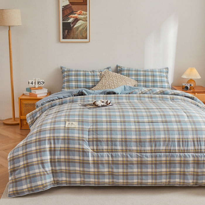 91家纺网 家纺一手货源 找家纺 梦初语2025新款棉花被新疆棉花被棉絮春秋被冬被学生单人宿舍棉被褥被子被芯四季  绅士格