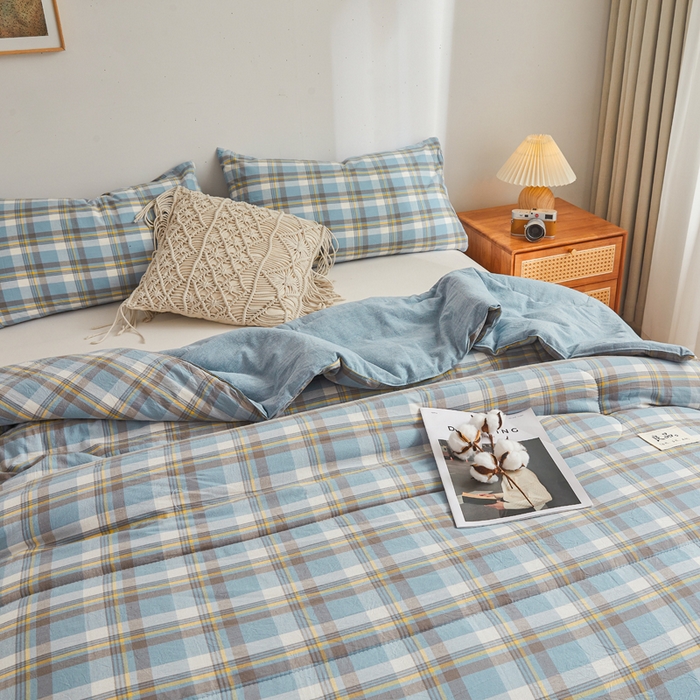 91家纺网 家纺一手货源 找家纺 梦初语2025新款棉花被新疆棉花被棉絮春秋被冬被学生单人宿舍棉被褥被子被芯四季  绅士格