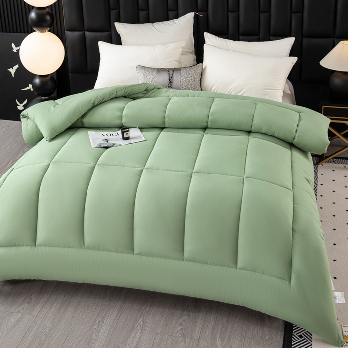 91家纺网 家纺一手货源 找家纺 瑶瑶家居 2025年新款高档酒店被芯大豆纤维被子 高档酒店绿色
