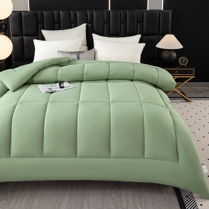 91家纺网 家纺一手货源 找家纺 瑶瑶家居 2025年新款高档酒店被芯大豆纤维被子 高档酒店绿色