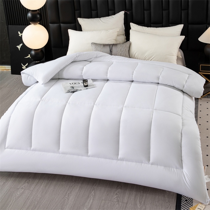 91家纺网 家纺一手货源 找家纺 瑶瑶家居 2025年新款高档酒店被芯大豆纤维被子 高档酒店白色