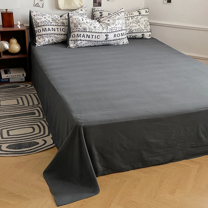 91家纺网 家纺一手货源 找家纺 梦卓家纺 2025新款亲肤超柔印花水洗棉四件套 赫本风情