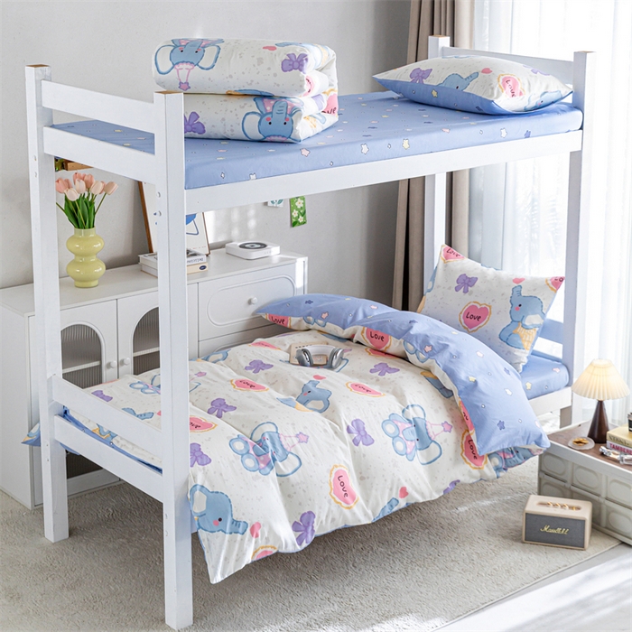 红馆 2025新款开学季三件套学生上下铺 爱心小象