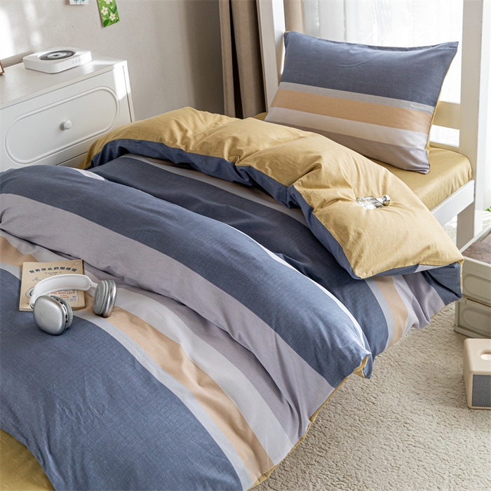 91家纺网 家纺一手货源 找家纺 红馆 2025新款开学季三件套学生上下铺 静雅阁韵