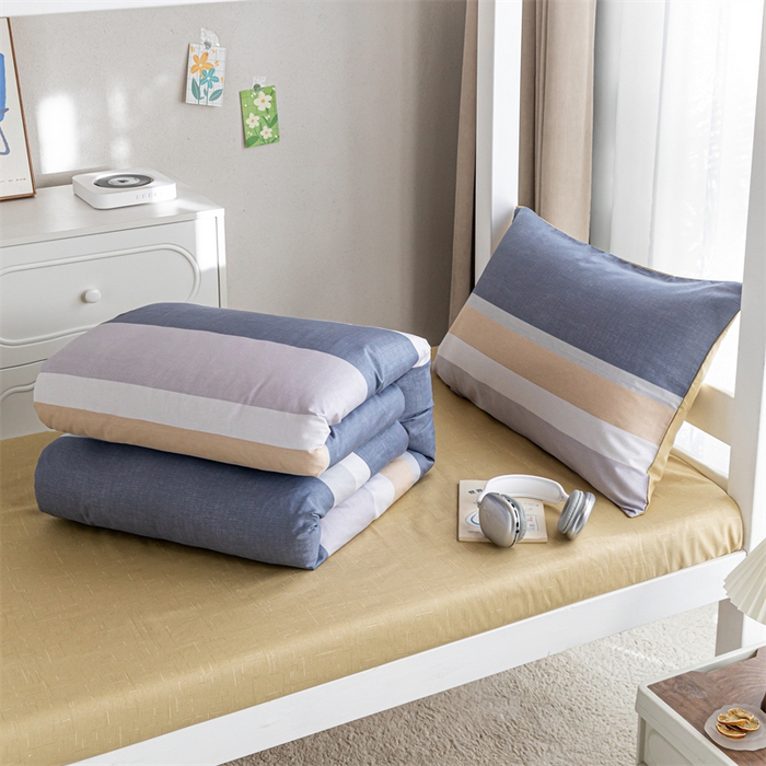 91家纺网 家纺一手货源 找家纺 红馆 2025新款开学季三件套学生上下铺 静雅阁韵