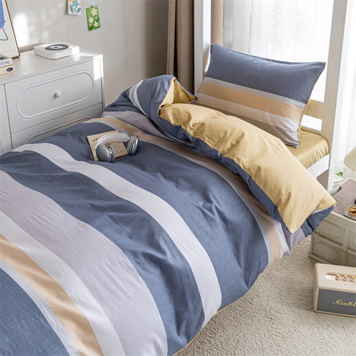 91家纺网 家纺一手货源 找家纺 红馆 2025新款开学季三件套学生上下铺 静雅阁韵