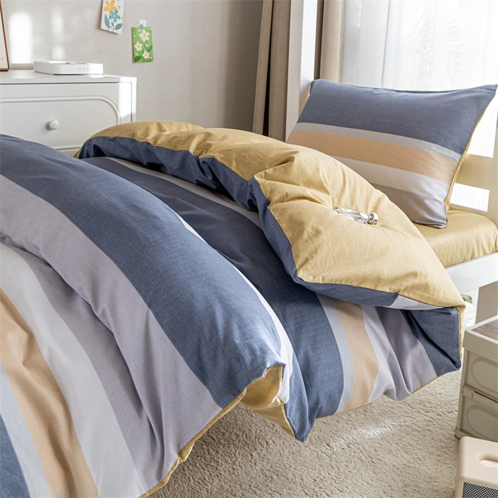 91家纺网 家纺一手货源 找家纺 红馆 2025新款开学季三件套学生上下铺 静雅阁韵