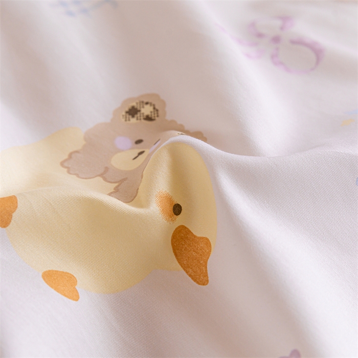 91家纺网 家纺一手货源 找家纺 红馆 2025新款开学季三件套学生上下铺  萌萌泡泡浴