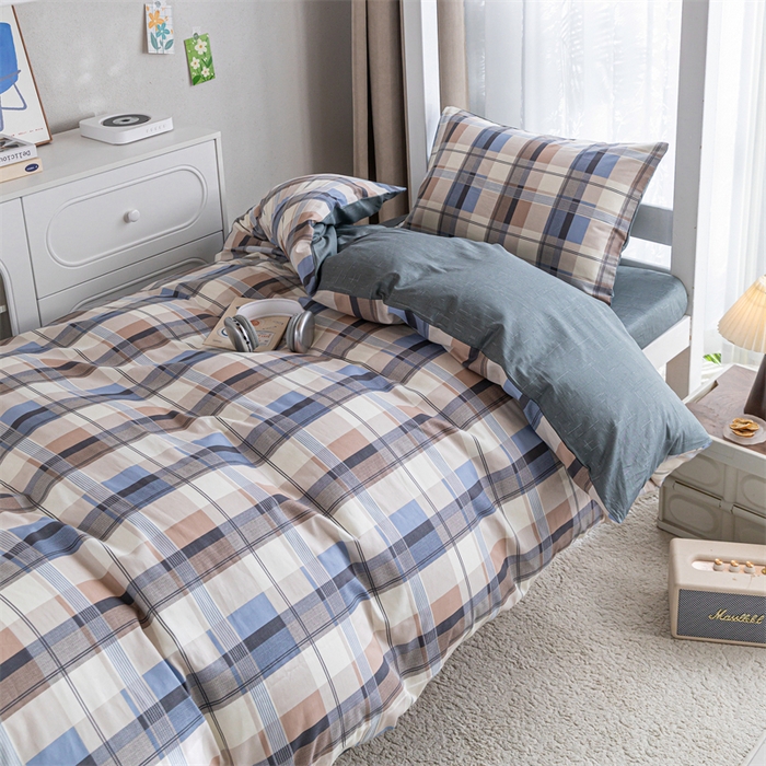 91家纺网 家纺一手货源 找家纺 红馆 2025新款开学季三件套学生上下铺 米兰