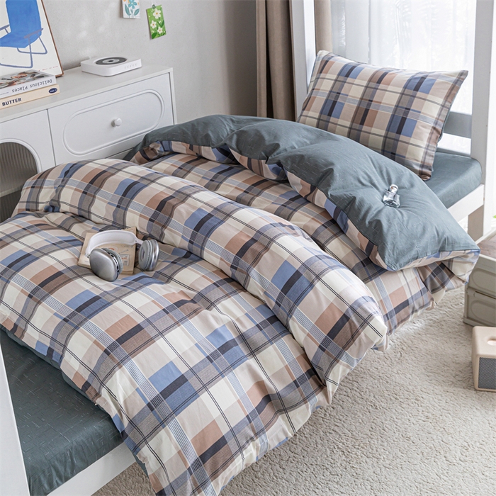 91家纺网 家纺一手货源 找家纺 红馆 2025新款开学季三件套学生上下铺 米兰