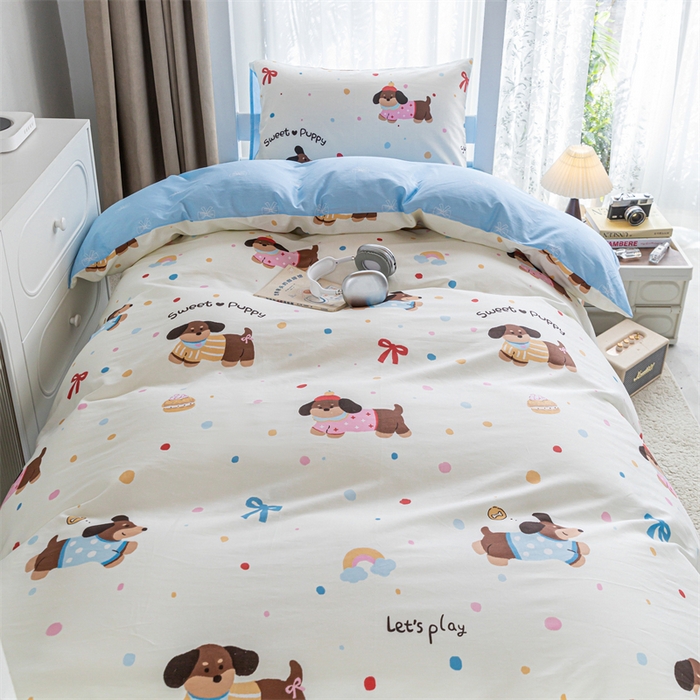 91家纺网 家纺一手货源 找家纺 （总）红馆 2025新款开学季三件套学生上下铺