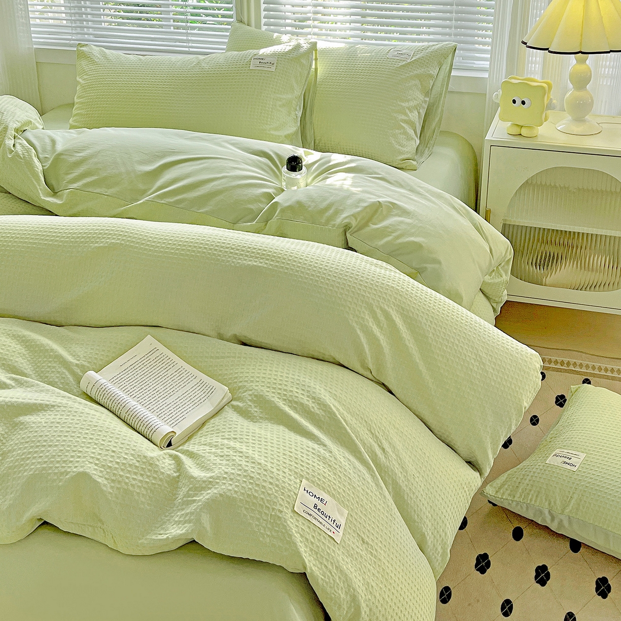 91家纺网 家纺一手货源 找家纺 （总）慕尚家纺 2025新款高端40s加厚款全棉纯棉纯色四件套