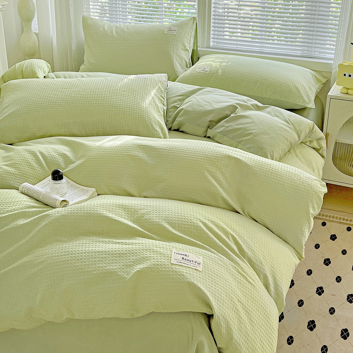 91家纺网 家纺一手货源 找家纺 （总）慕尚家纺 2025新款高端40s加厚款全棉纯棉纯色四件套