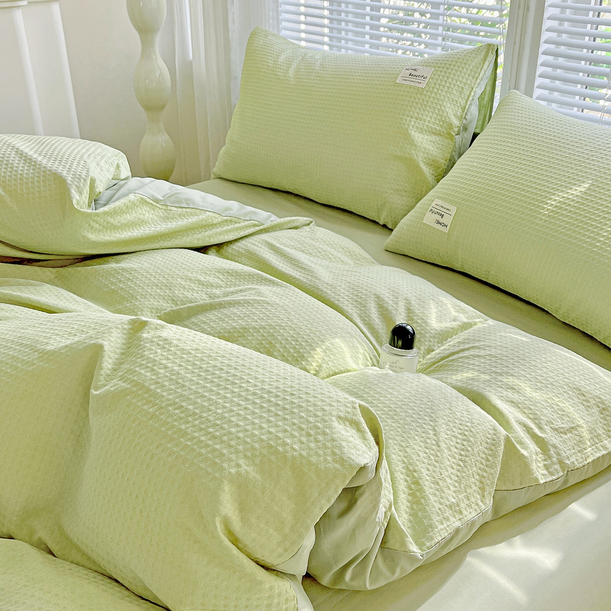 91家纺网 家纺一手货源 找家纺 （总）慕尚家纺 2025新款高端40s加厚款全棉纯棉纯色四件套