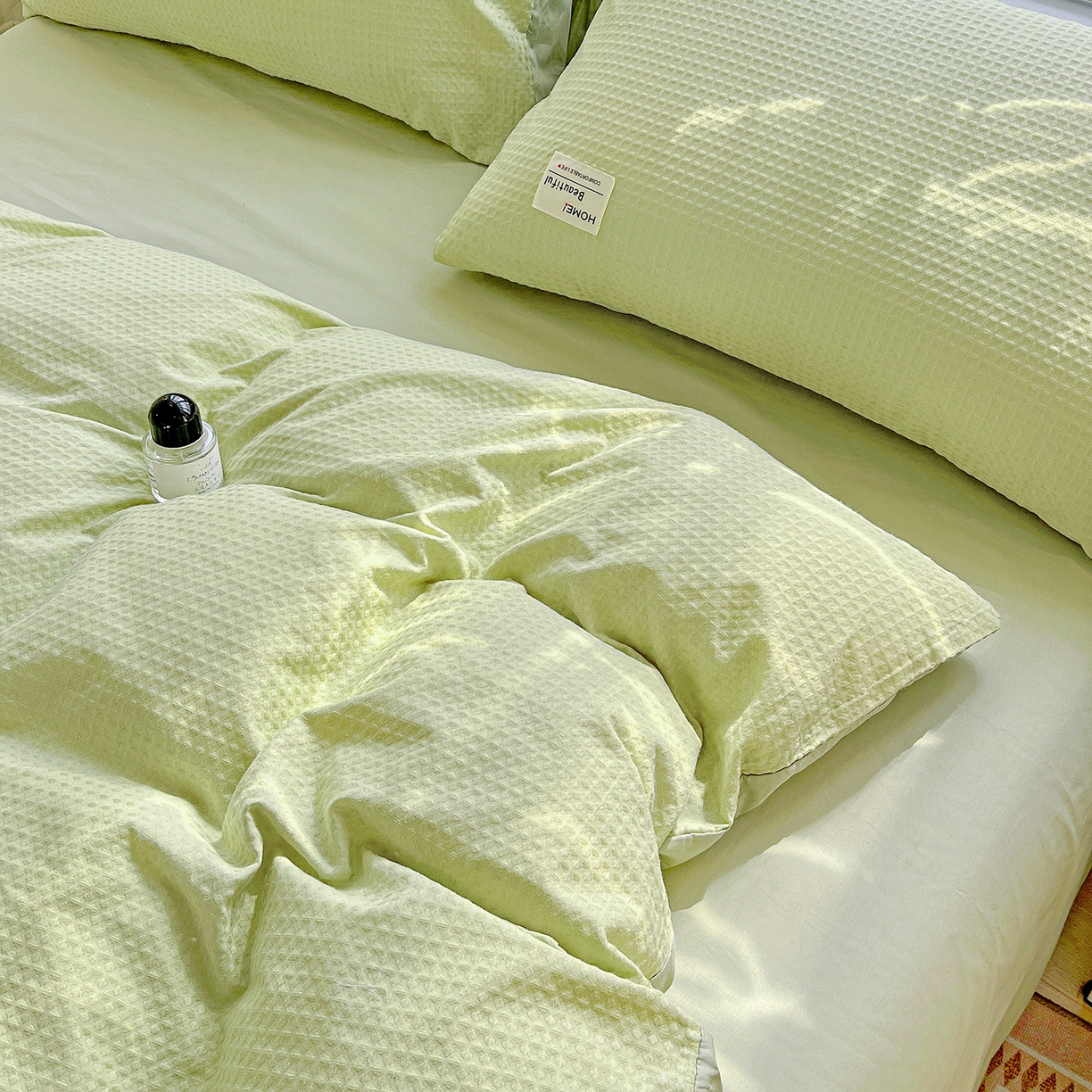 91家纺网 家纺一手货源 找家纺 （总）慕尚家纺 2025新款高端40s加厚款全棉纯棉纯色四件套