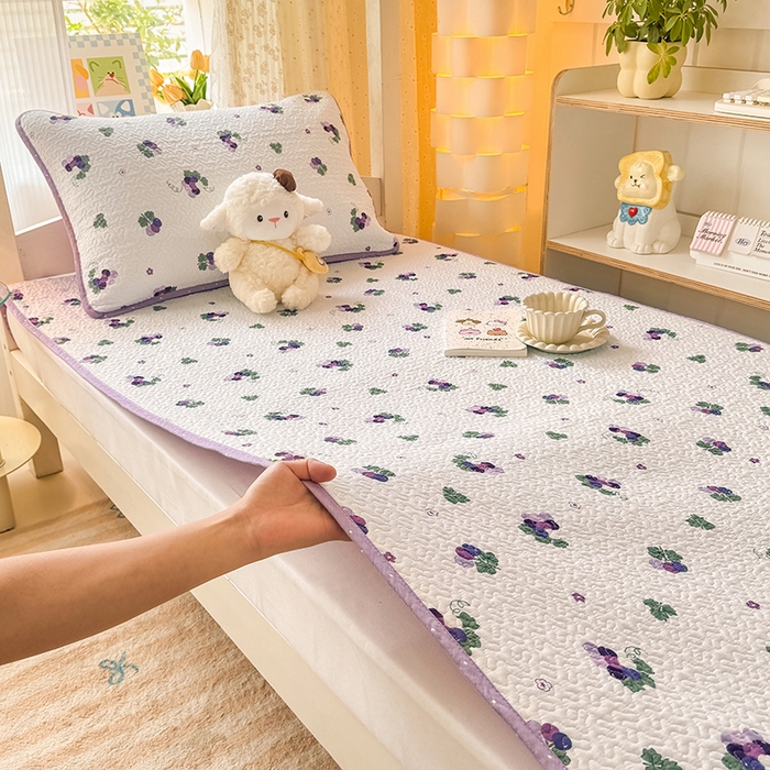 91家纺网 家纺一手货源 找家纺 （总）期遇家居 2025新款13372全棉印花学生床盖双面纯棉宿舍床盖