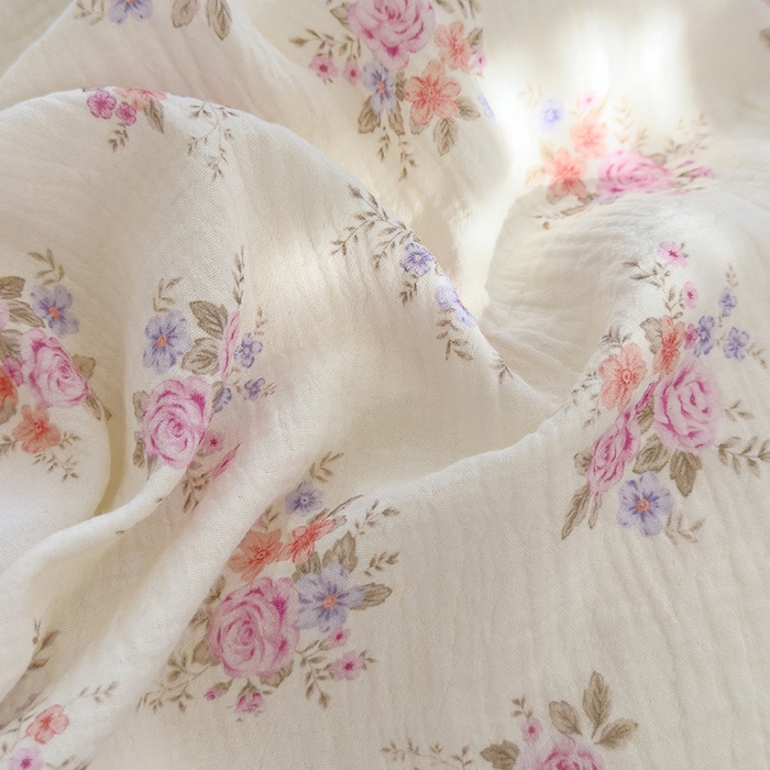 91家纺网 家纺一手货源 找家纺 颜选2025新款105克加厚双层纱木棉四件套（含买家秀） 蔓禾