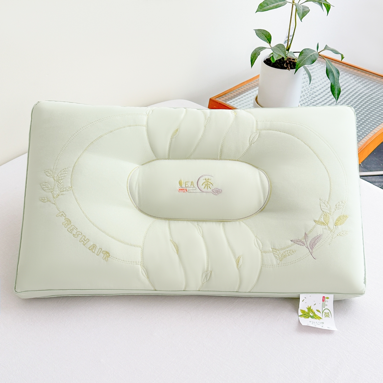 91家纺网 家纺一手货源 找家纺 （总）橘夏家纺 2025新款刺绣款高档单人枕头枕芯亲肤透气单人舒睡保健枕睡眠不变形