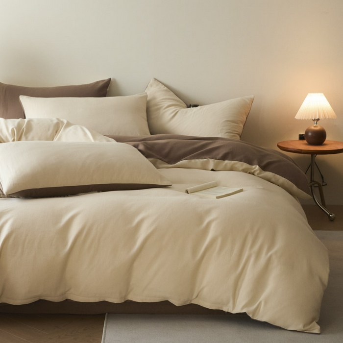 91家纺网 家纺一手货源 找家纺 （总）ab家纺 2025新款全棉纯棉磨毛提花四件套